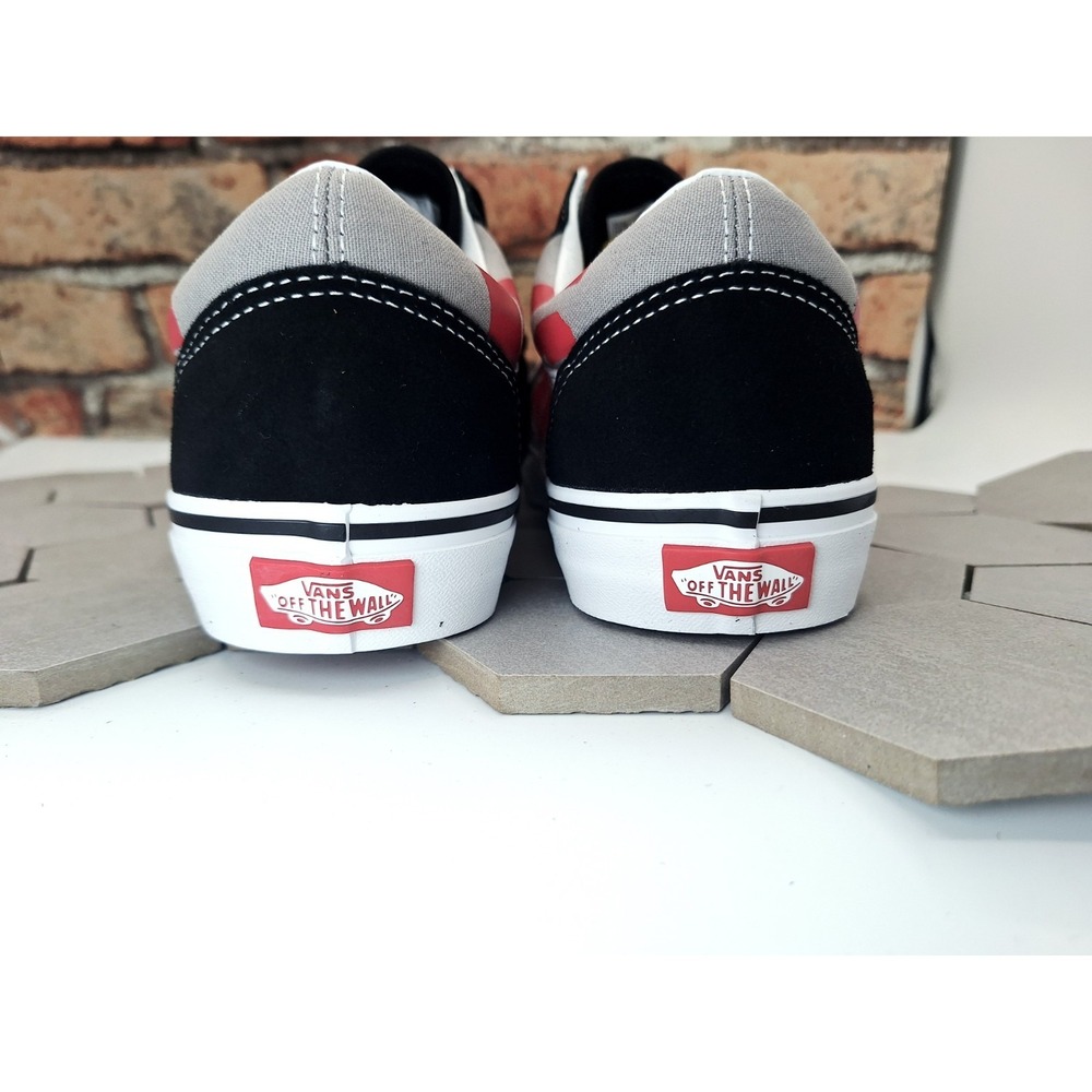 Vans Old Skool Jumbo Logo Black Red White Suede Sneaker Men Sz 11.5 New Rare - Picture 8 of 9